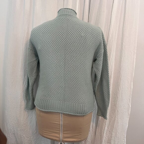 Seafoam green popcorn sweater - Picture 3 of 3